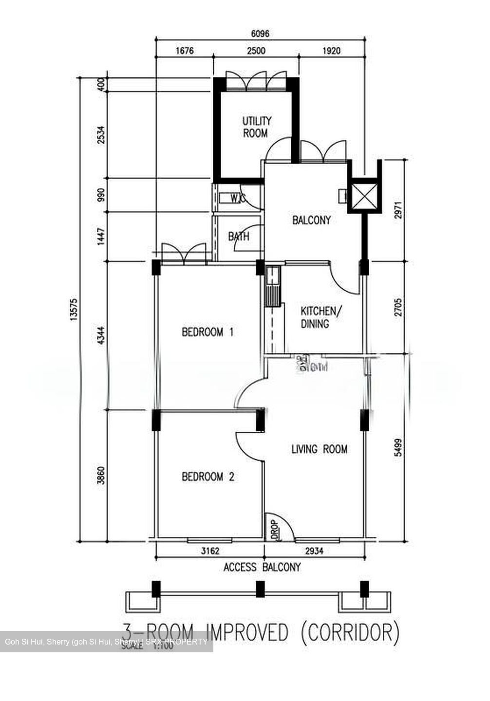Blk 1 Kim Keat Court (Toa Payoh), HDB 3 Rooms #556038341